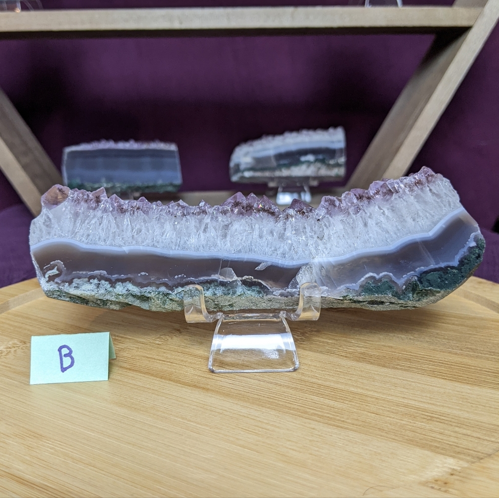 Beautiful Brazilian Amethyst Slice B